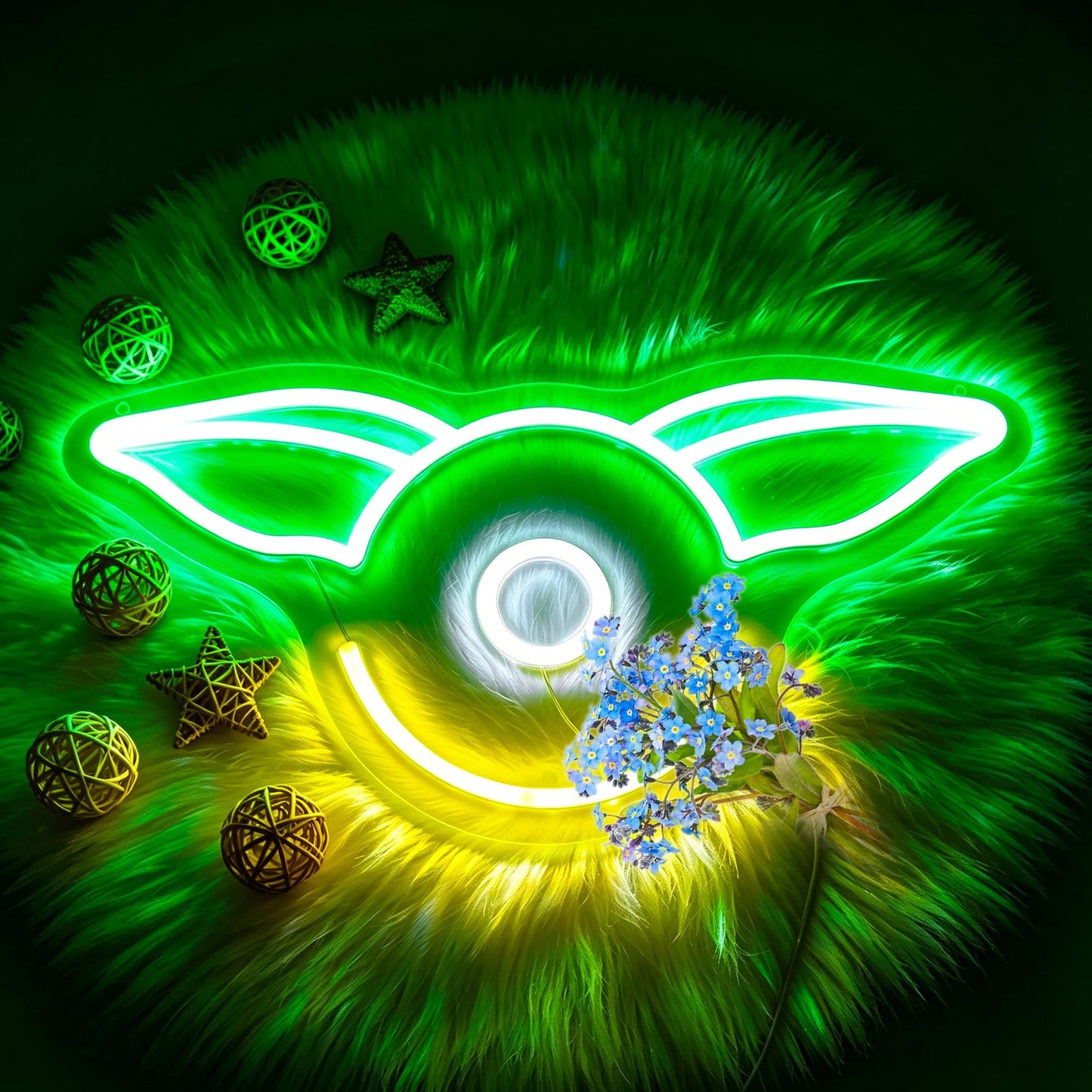 Bkuupau Neon Sign, Anime Neon Signs for Wall Decor LED Light up Signs Home Decor for Bedroom, Man Cave, Gaming Room, Party, Club, Pub, Bar Decoration Christmas Halloween Easter Gift USB Operated