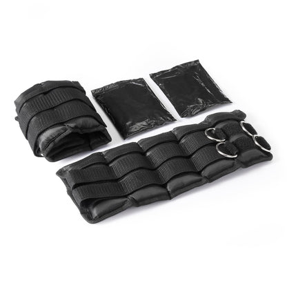 Amazon Basics Adjustable Ankle Weights for Resistance Training, 2.26 kg Set (1.13 kg Each), Black