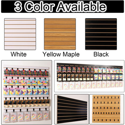 FRAYSCENT Slat Wall Paneling for Retail Display 2 Pack 4'x2', Black MDF Slatwall Panel for Garage Organizer Shiplap Wall Paneling,Slat Board Garage Slatted Storage Systems, Easy Install