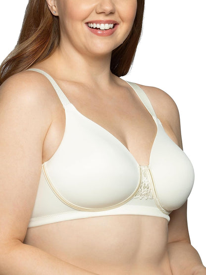 Vanity Fair Womens Full Figure Beauty Back Smoothing Bra, 4 Way Stretch Fabric, Lightly Lined Cups Up to H