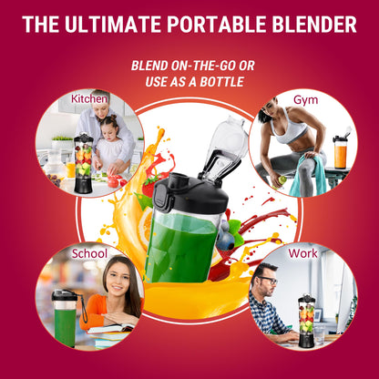 Asani Portable Mini Blender for Shakes and Smoothies, USB Rechargeable, Pink