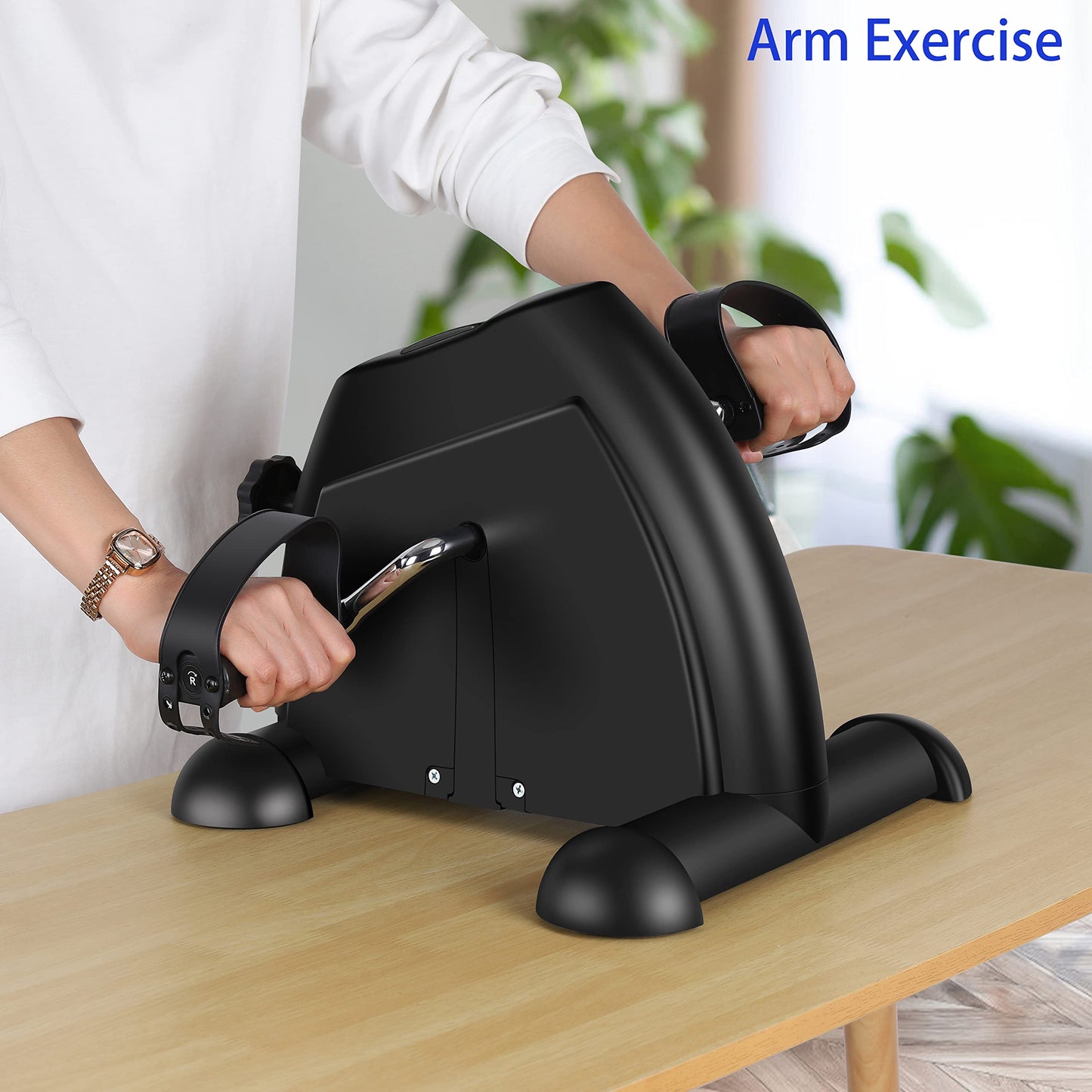 Pedal Exerciser Mini Exercise Bike for Leg and Arm Low Impact Exercise