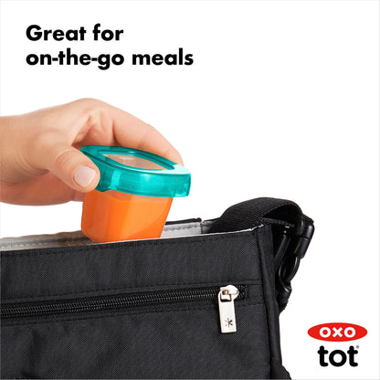 OXO Tot Baby Blocks Food Storage Containers, Teal, 6 oz