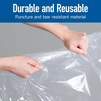 6 Pack Jumbo Vacuum Storage Bags for Comforters, Blankets & Clothes – Jumbo Vacuum Sealed Compression Bags with Hand Pump – Space Saver Storage Bags for Bedding, Moving, Travel & Organization