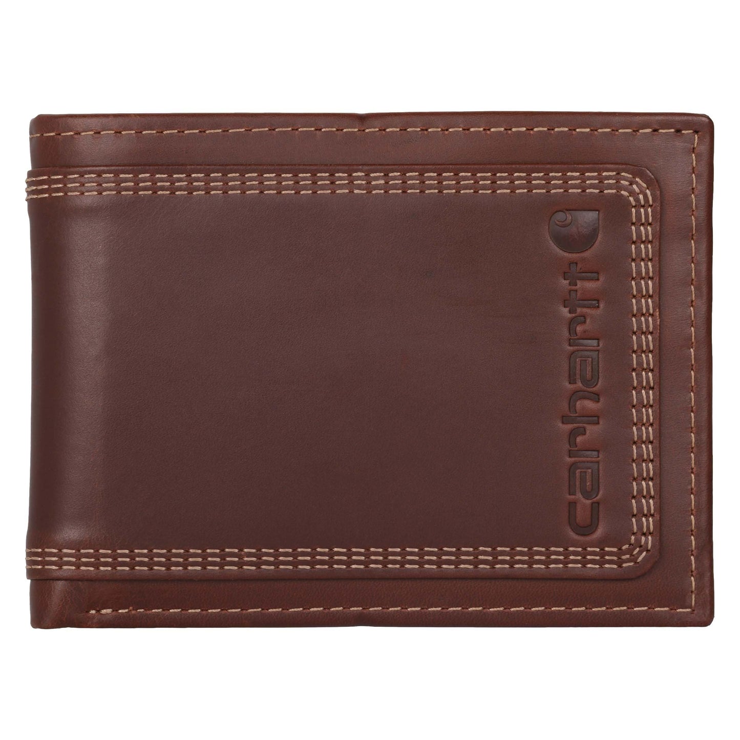 Carhartt Men’s Leather Triple Stitch Wallet, Durable Full-Grain Leather Bifold, Trifold & Rodeo Styles, Gifts for Men