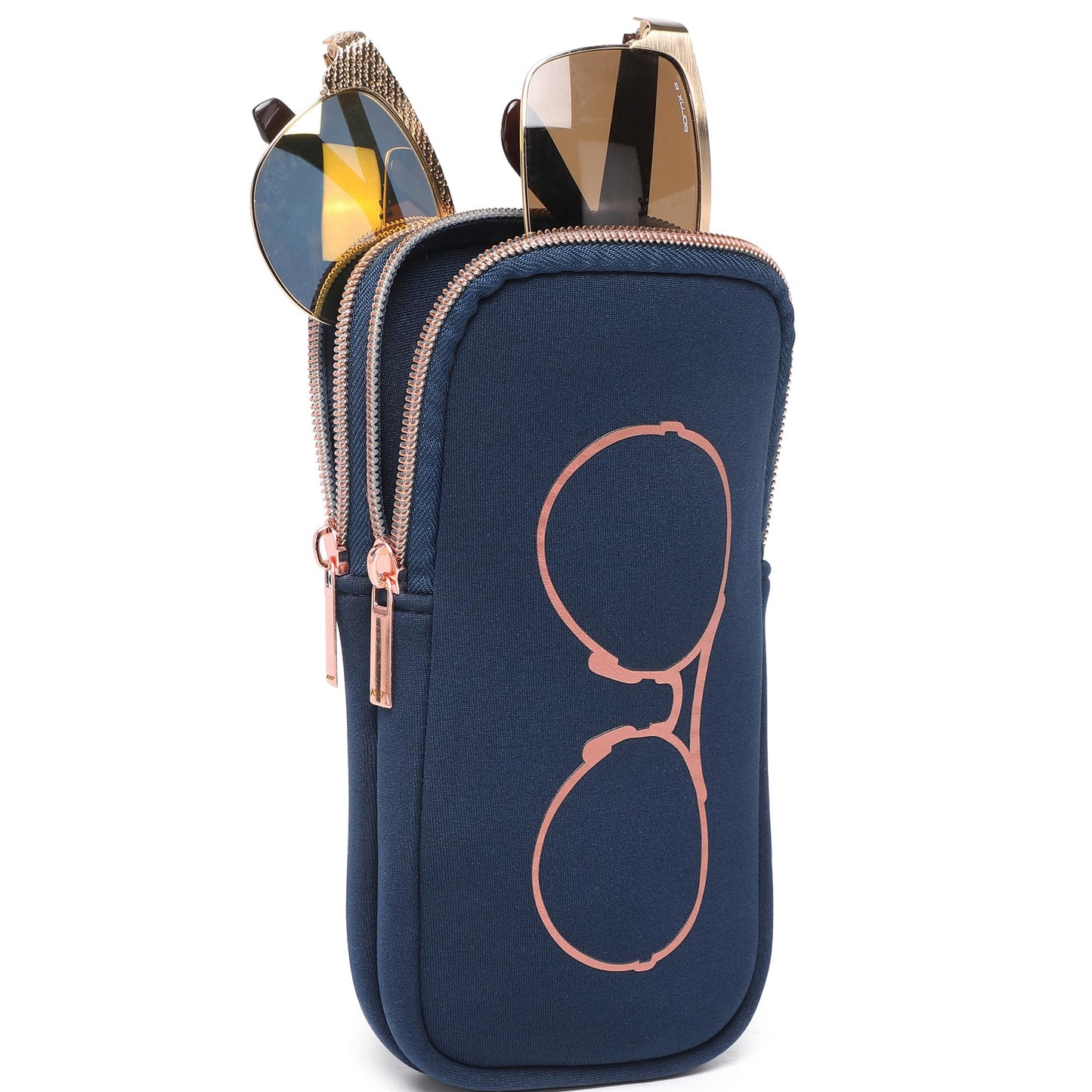 Top Souls KKP Double Eyeglass Case | Sunglasses Cases with 2 Compartments