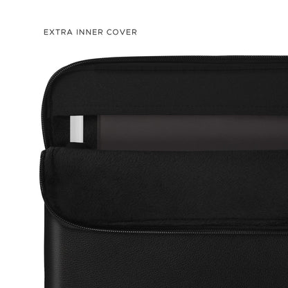 Comfyable Tablet Sleeve Compatible with iPad Air 11" M4 2026, iPad Pro 11 Inch M5 & Smart/Magic Keyboard with Pencil Holder-PU Leather Bag Water-Resistant Slim Case - Black