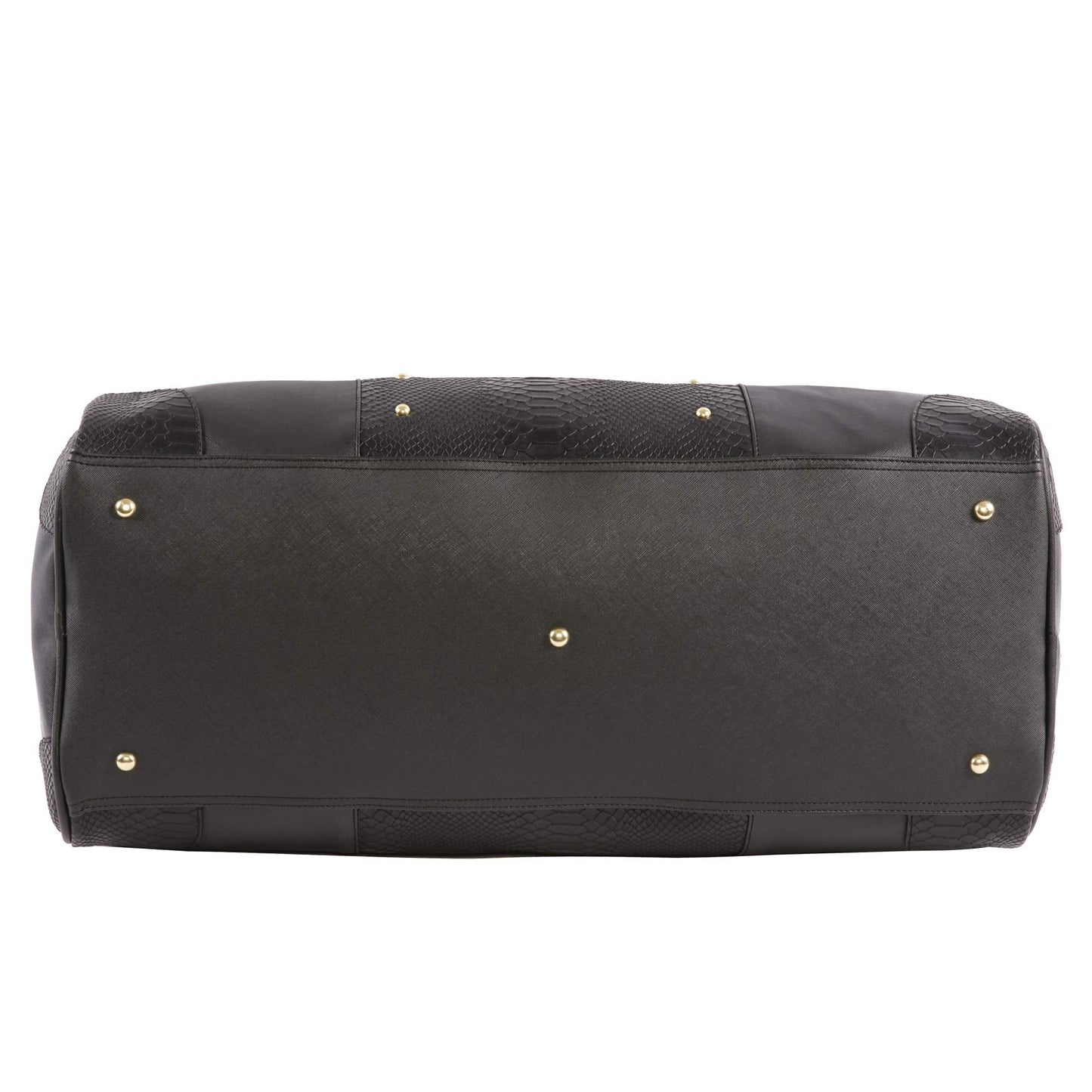 BEBE Ellisa Weekend Travel Bag For Women Weekender Bag, Black Croc