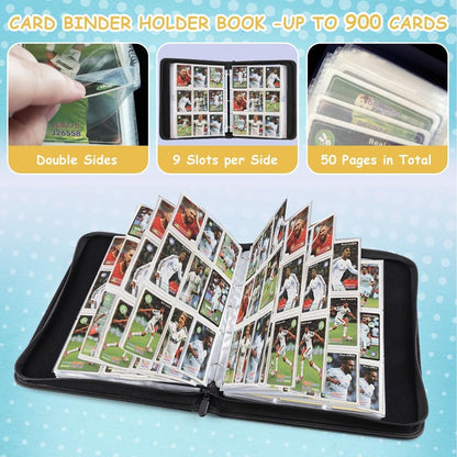 Foalgo Trading Card Binder, Card Collection Binder Album Folder with 720 Side Loading Pockets, 9 Pocket Trading Card Album Folder for TGC,MTG, Baseball Cards, Yugioh