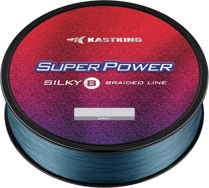 KastKing SuperPower Braided Fishing Line - Abrasion Resistant, Zero Stretch | Smaller Diameter, 300 Yards