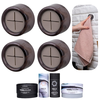 HEFA Towel Hooks, Towel Holder, Dish Towel Holder, Kitchen Organization, Kitchen Towel Hook, Kitchen Towel Holder, Hand Towel Holder, Kitchen Gadgets, Kitchen Essentials, Bathroom Accessories, 4 Pack