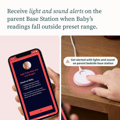 Owlet Dream Sock® - FDA-Cleared Smart Baby Monitor - Track Live Pulse (Heart) Rate, Oxygen in Infants - Receive Notifications
