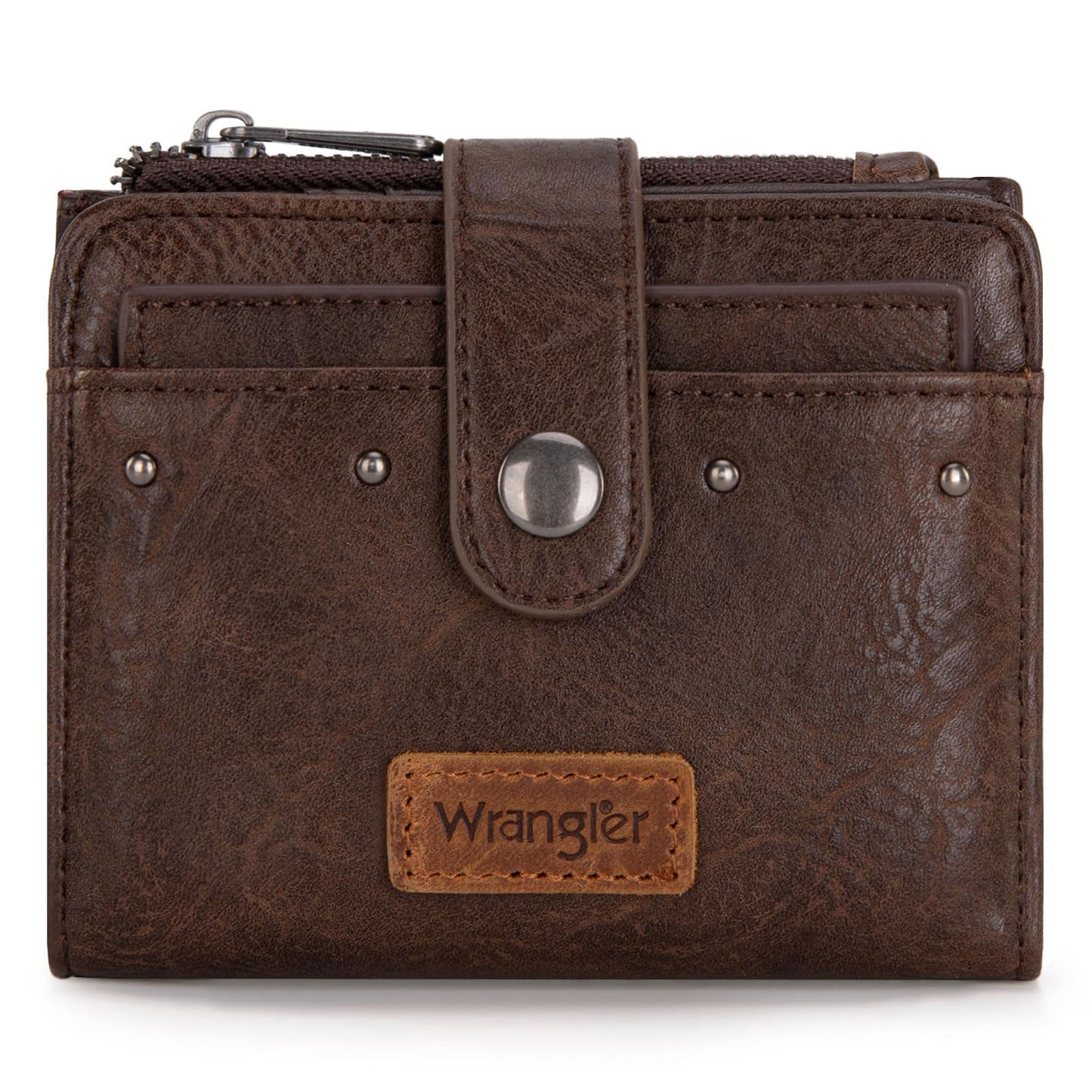 Montana West X Wrangler Womens Wallet Small Women's Wallets, Card Cases & Money Organizers Small Wallets Woman Bifold Credit Card Wallet with Removable ID Window