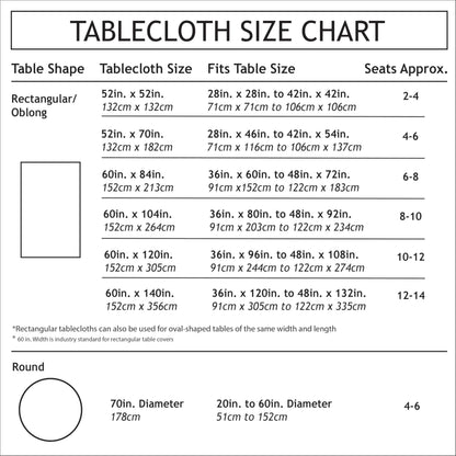 Benson Mills Merry Ribbons Engineered Printed Jacquard Fabric Christmas Table Cloth, Elegant Christmas Tablecloth for All Holiday and Winter (60" x 120" Rectangular)