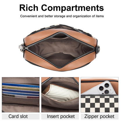 CLUCI Crossbody Bags for Women Trendy, Vegan Leather Shoulder Handbags，Purses for Women with Adjustable Wide Strap