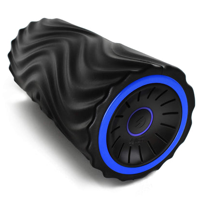 Zyllion Rechargeable Vibrating Foam Roller (FSA HSA Eligible) Cordless 4-Speed Deep Tissue Massager for Muscle Pain Relief, Inflammation, Plantar Fasciitis, Massage Foot, Leg, Back, Neck ZMA-22 BKBL