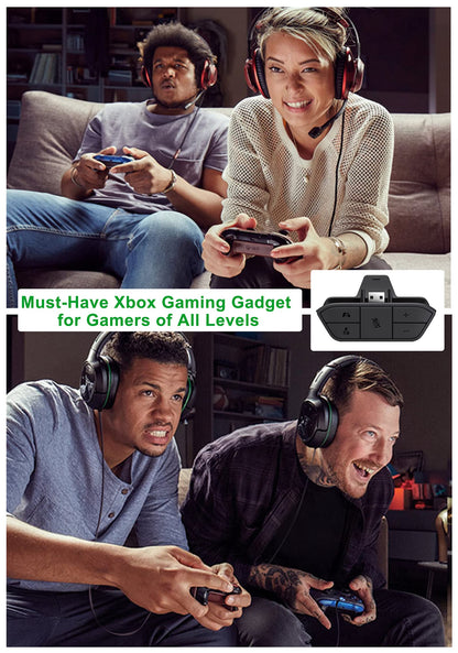 LEVELHIKE Stereo Headset Adapter for Xbox One & Xbox Series X|S Controller - Adjust Audio Balance (Game Sound & Voice Chat), Volume, Mic Directly