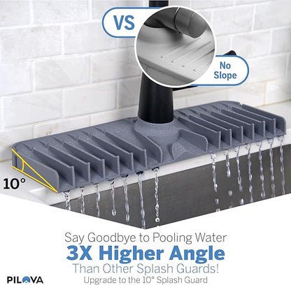 Premium Kitchen Sink Splash Guard – 18" x 5.7" Silicone Faucet Mat