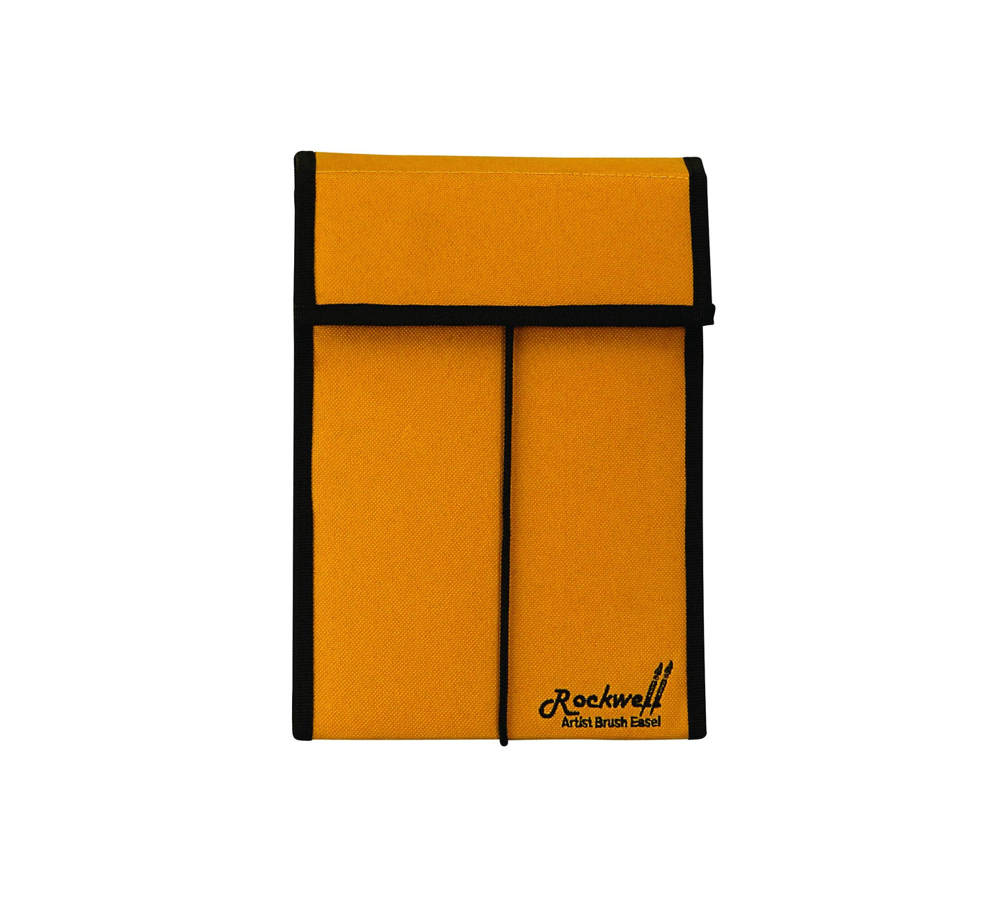 Creative Mark Rockwell Brush Easel Small Storage Case - Goldenrod - Waterproof Paintbrush Holder for Travel and Painting, Acrylic and Watercolor Paint Brush Organizer, Pencil Case