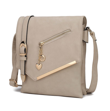 MKF Collection Crossbody Bags for Women, Sling bag Vegan Leather Shoulder bag Ladies Small Purse Handbag by Mia K