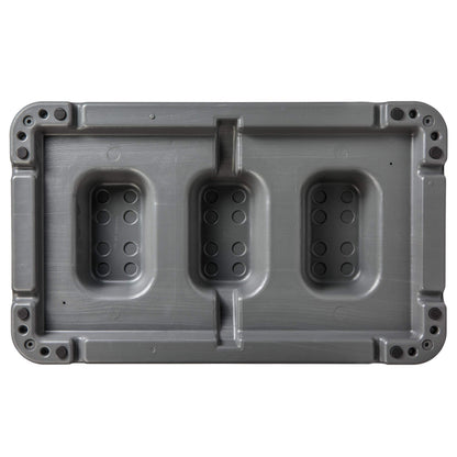 The Step (Made in USA) 4 Inch Stackable Aerobic Exercise Platform (Grey) with Non-Slip Surface and Nonskid Feet to Prevent Sliding