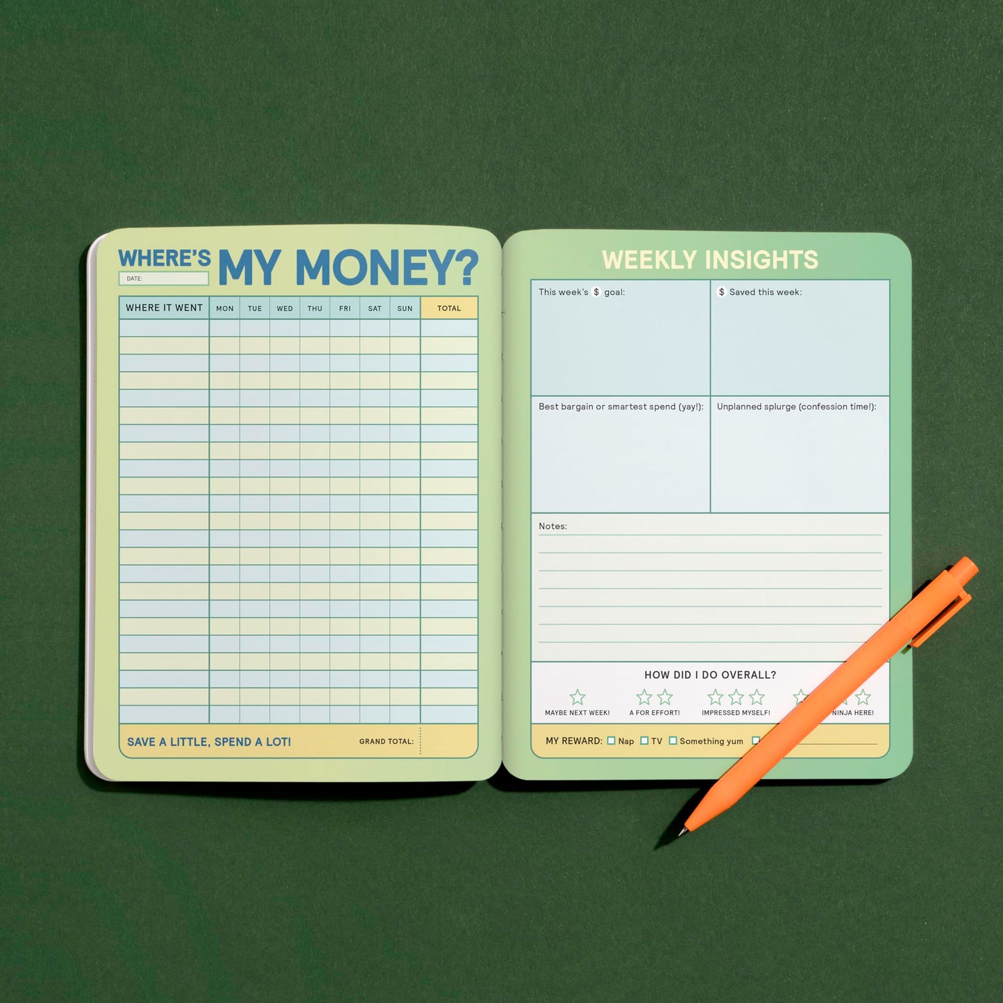 Where's My Money Habit Tracker Journal (Knock Knock Habit Tracker Journals)