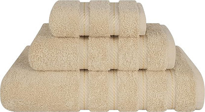 American Soft Linen Premium 3 Piece Towel Set, 1 Bath Towel 1 Hand Towel 1