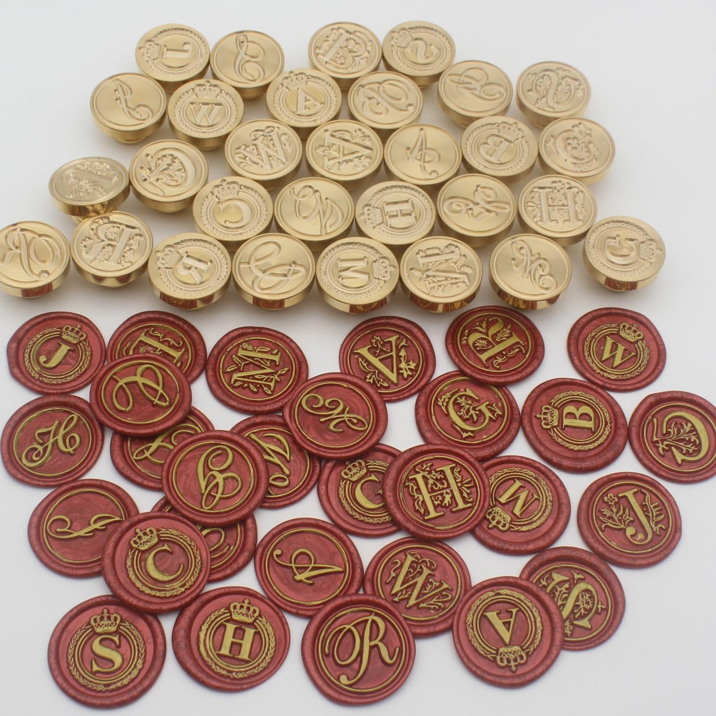 Letter Wax Seal Stamp Kit, Andotopee Wax Seal Kit Initial Alphabet J Sealing Wax Stamp Head 3pcs, Vintage Wax Stamp Seal Kit with Wax Seal Beads, Wax Seal Warmer Tools, Wax Seal Pen, Gift Box Set
