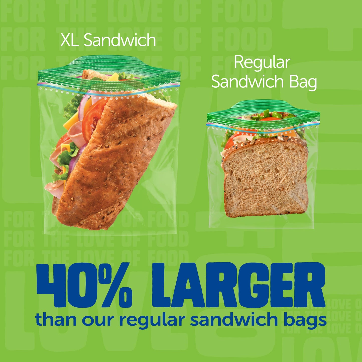Ziploc 175 Count Sandwich and Snack Bags with EasyGuide Texture, Plastic Storage Bags with Grip 'n Seal Technology