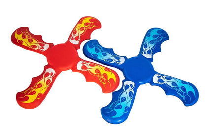 Rackrang Boomerang for Kids & Adults, Soft and Safe for Indoor and Outdoor Use, 2 Pack, Red & Blue