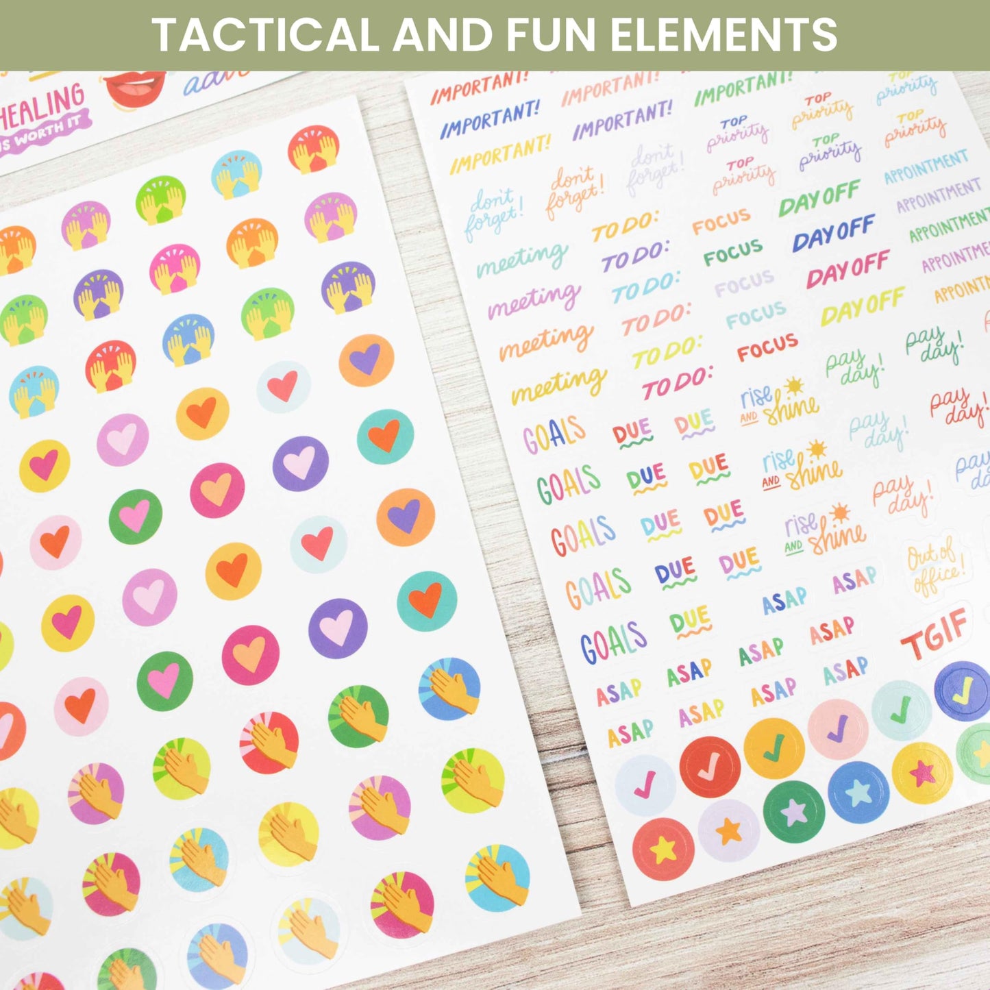 bloom daily planners x Cleerely Stated Rooted in Faith Sticker Pack - 8 Sheets /540 Stickers - Christian Planner Stickers for Journaling, Religious Encouragement, Bible Study, Prayer & Devotionals