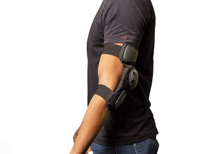 Exo-Guard II Professional Work Elbow Pads Protective Gear for Men Women Flexible Pads with Adjustable Straps Industrial Strength - Heavy Duty Padding Foam Comfortable Protective Cushion by TSE Safety