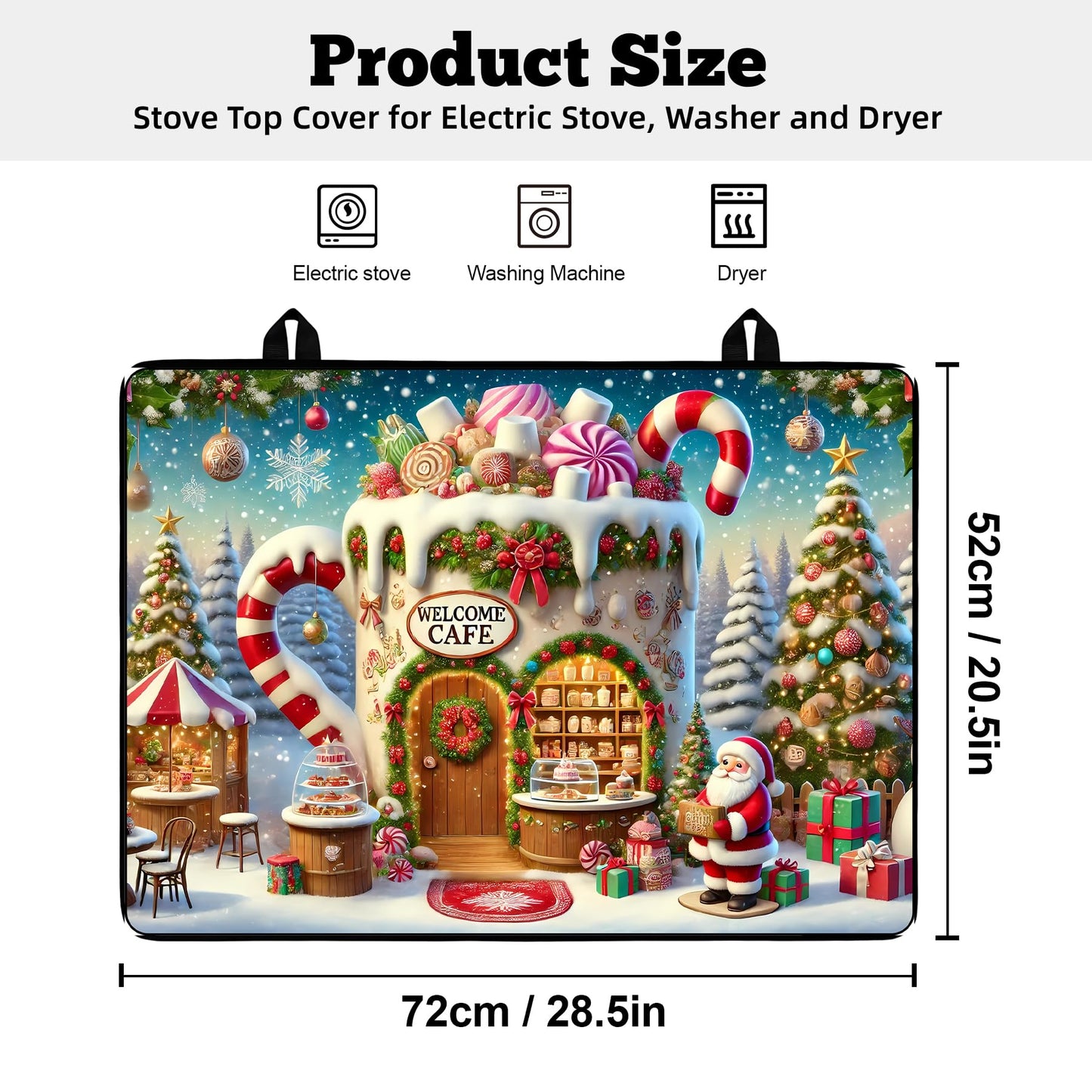 Stove Top Cover for Electric Stove: 28''×20'' Stove Cover Elevate Your Kitchen Reliable Heat Protection,Non-Slip Kitchen Decor (MAI-Z2411224)