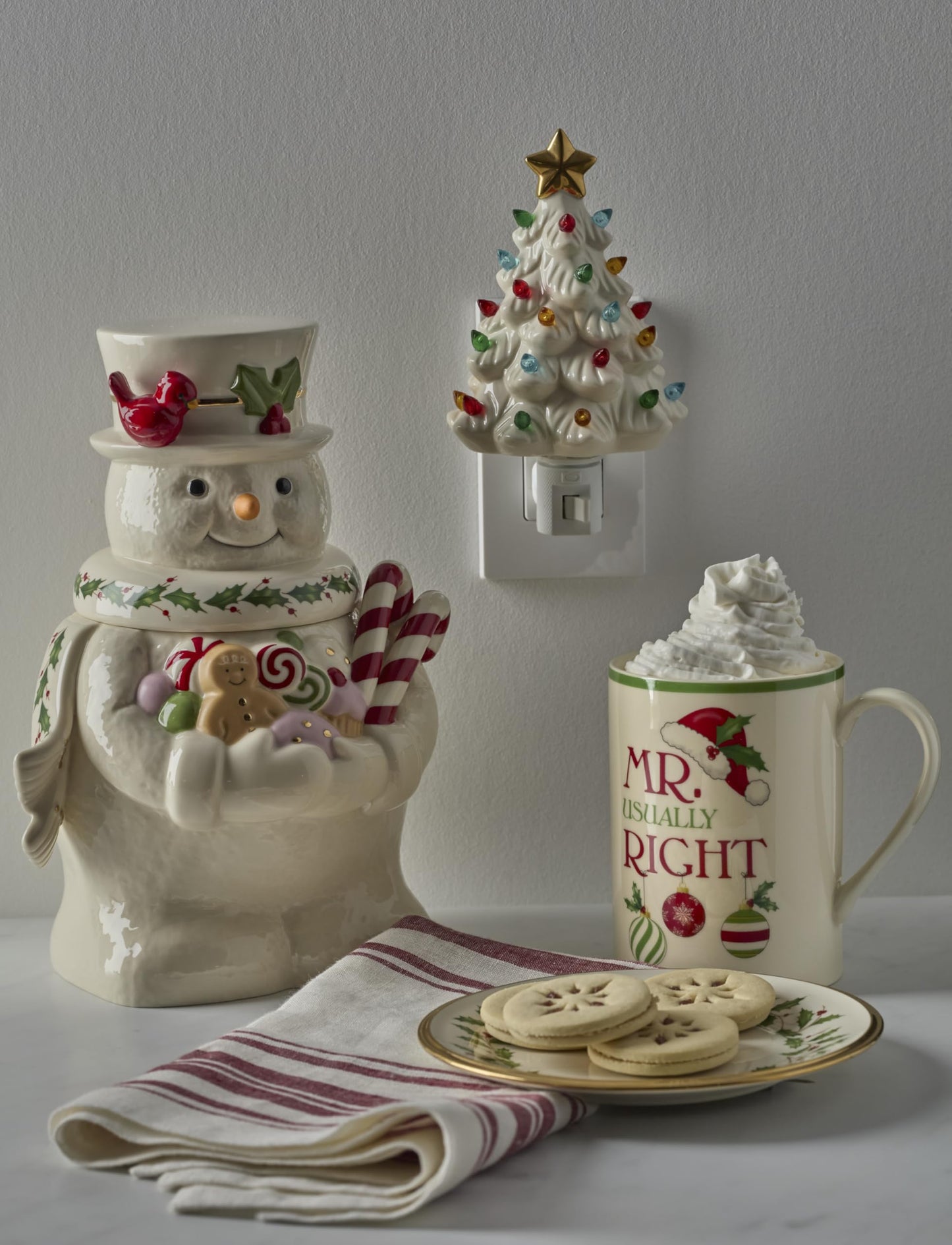 Lenox 897959 Treasured Traditions Tree Night Light, Christmas Decorations, Indoor Decor