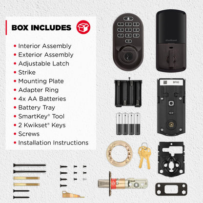 Kwikset Halo Wi-Fi Smart Lock, Keyless Entry Door Deadbolt, Geofence Auto-Unlock, Grade AAA Certified, No Hub Easy Install, Satin Nickel Lifetime Finish Warranty, Backlit Keypad