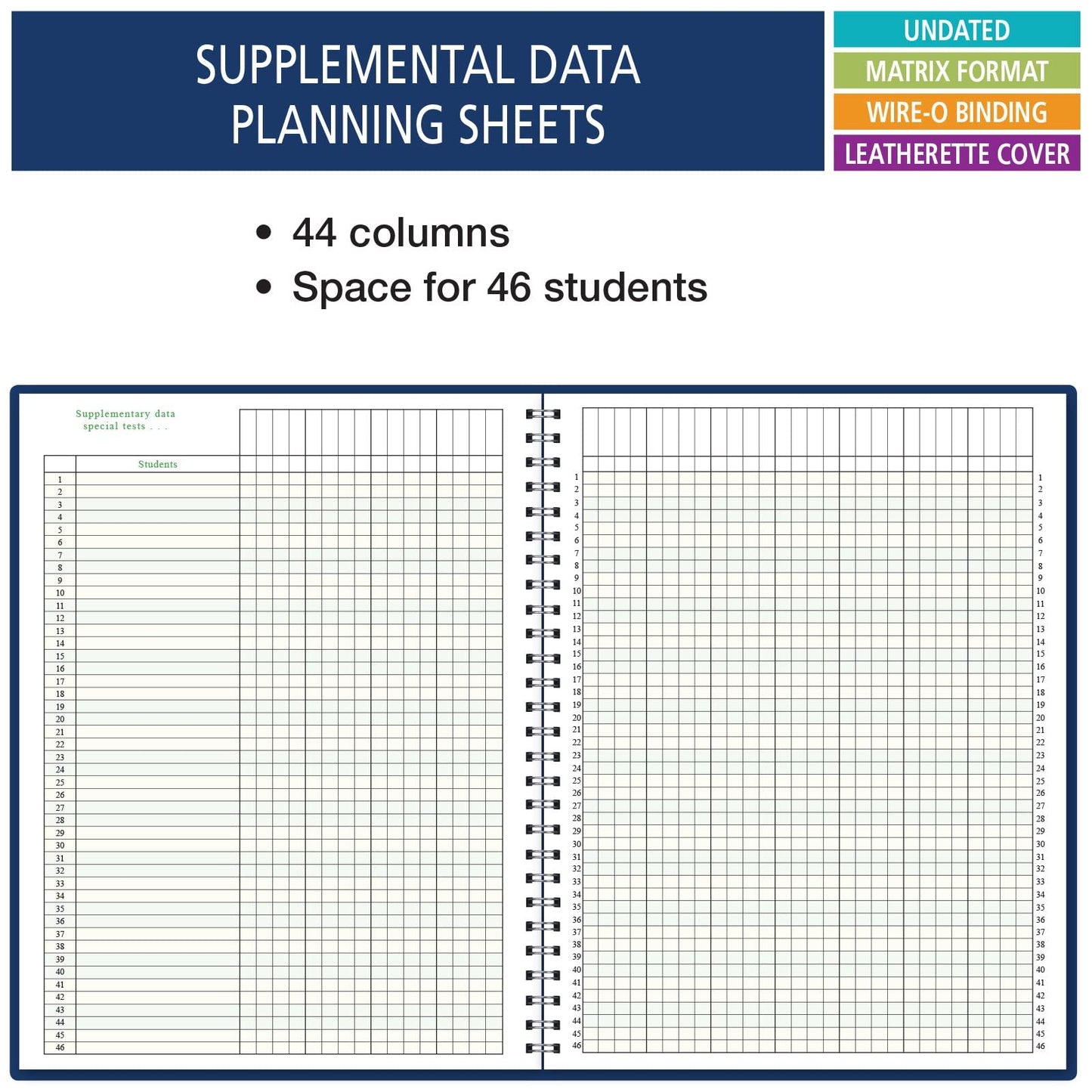 Elan Publishing Company Combination Wide Plan and Record Book: One Efficient 8-1/2" X 11" Book for Lesson Plans and Grades Combines 8WPL and R9310 - (WC-8)