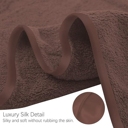 TENSTARS Silk Hemming Bath Towels
