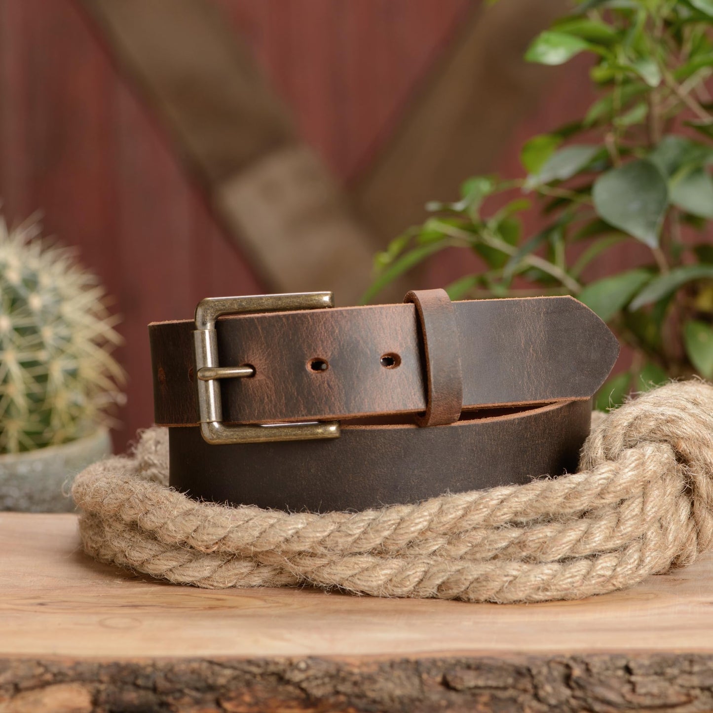 Bullhide Belts Mens USA Made Leather Belt for Casual 1.50" Wide