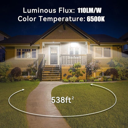 4 Pack-100W LED Flood Light Outdoor,11000LM LED Work Light with US Plug,6000K Daylight White,IP67 Waterproof Outdoor Floodlights for Yard,Garden,Playground