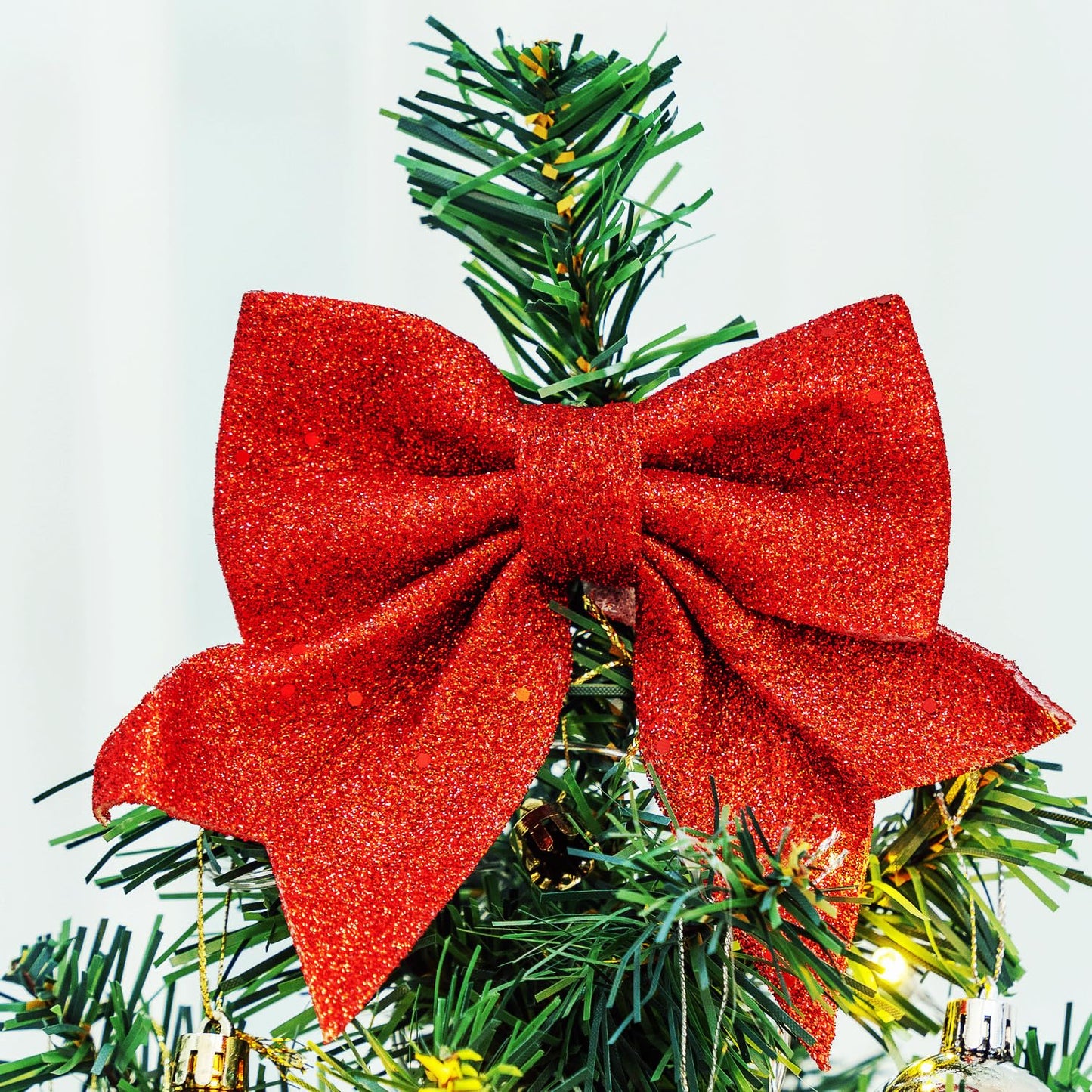 Mini Christmas Tree Small Christmas Tree with LED Lights Ornaments Tabletop Artificial Christmas Decorations Indoor Christmas Decor 24"/60cm 2025 New