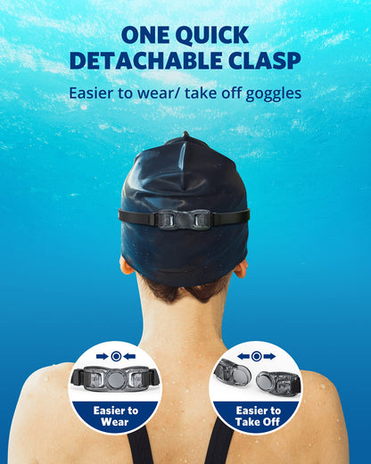 Aegend Swim Goggles 2-Pack, No Leaking Anti-Fog UV Protection Mirrored Swim Glasses for Adult Men Women, Wide View Outdoor