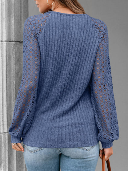 AUTOMET Women Long Sleeve Shirts Fall Lace Tops 2025 Fashion V Neck Sweaters Dressy Casual Winter Tunic Blouse Trendy Outfit