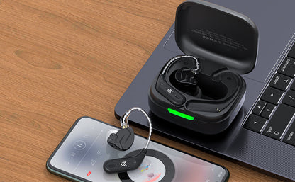 KZ AZ09 Wireless IEM Bluetooth Adapter 5.4 Module Noise Isolation C-pin Bluetooth Headphone for KZ ZS10 PRO/ZS12 PRO X/ZS10 PRO 2/ZSN Pro X/ZSN PRO/EDX PRO/Castor, CCA CRA/C12