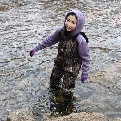 8 Fans Kids Chest Waders with Boots,Neoprene Waterproof Youth Waders Insulated Toddler Hunting & Fishing Waders for Kids Boys Girls Size 4/5
