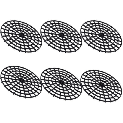 11 Inch Round Plant Riser Trivet Stand Pot Saucer Floor Protector Size Adjustable for Prevent Rot and Damage on Patio & Deck Carpet (6 Pcs)