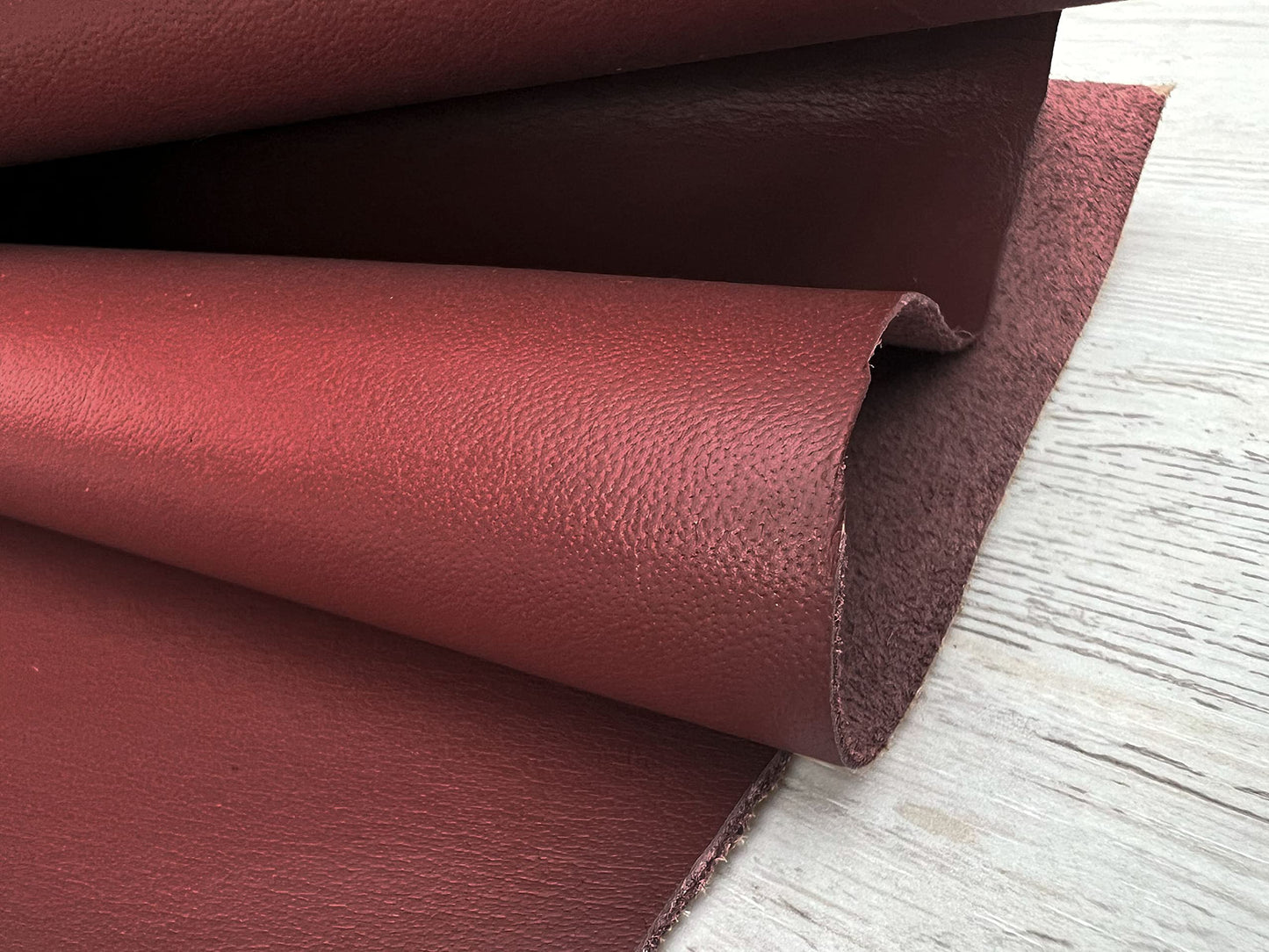 3 Pieces of Mahogany 10x15 Inch Genuine Leather Pieces Real Cowhide Full Grain Sheets for Crafting Leatherworking Leathercraft Repair Crafts Offcuts TPS13526