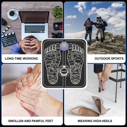 CWTUL Health Expert Electronic Stimulator and Powered Muscle Stimulation for Pain Relief, EMS Foot Massager-4