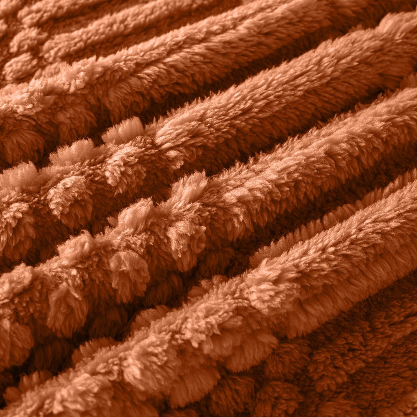 50x70 Inch Rust Throw Blanket - Soft & Fluffy Fleece, Cute & Aesthetic, Perfect for Sofa, Couch, Chair, Bed, Living Room & Bedroom, All-Season Use, Plush & Cozy Decorative Blanket