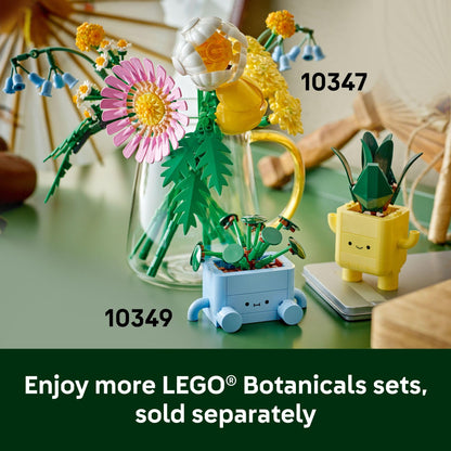 LEGO Botanicals Happy Plants Building Toys - Bedroom or Dorm Room Decor for Girls, Boys, & Adults, Desk or Shelf Display - Birthday Gift Ideas for Kids, Ages 9+ - 10349