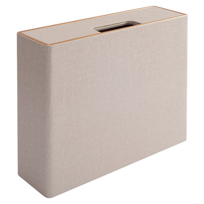 XNONE PU Leather Stackable Organizer Drawer,Executive Office Supplies Desktop Filing A4 File Cabinet/Holder for Jewelry/Bill/Paper/Documents/Makeup Home Decor Stationery Storage Box,Beige